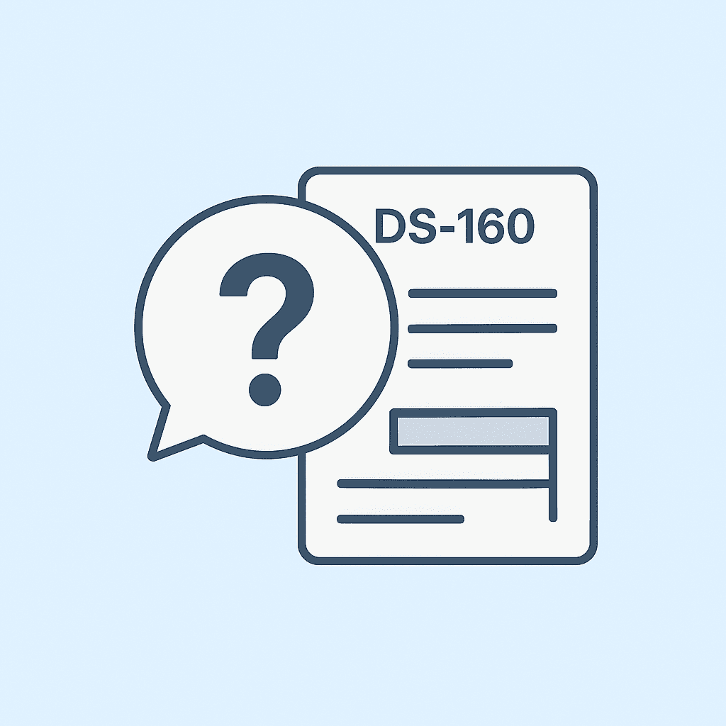 Common questions about DS-160