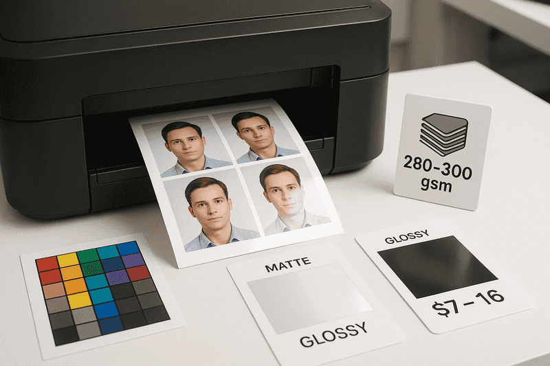 Glossy or matte? Here’s what matters when printing your passport photos.
